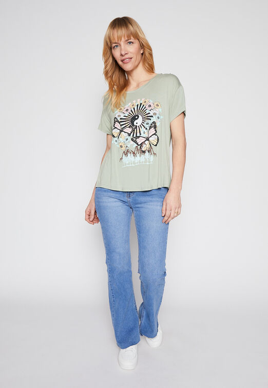 Polera Blooming Verde Family Shop