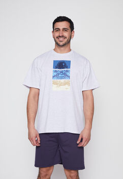 Hombre  Pijama Corto  Blanco   Family Shop
