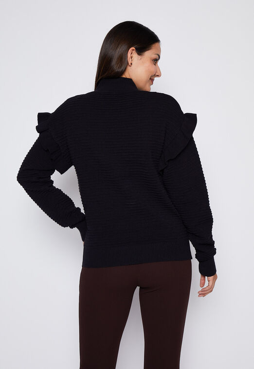 Sweater Mujer Negro Vuelos Family Shop