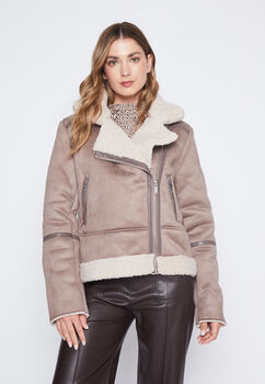Chaqueta Mujer Beige Bonded Family Shop