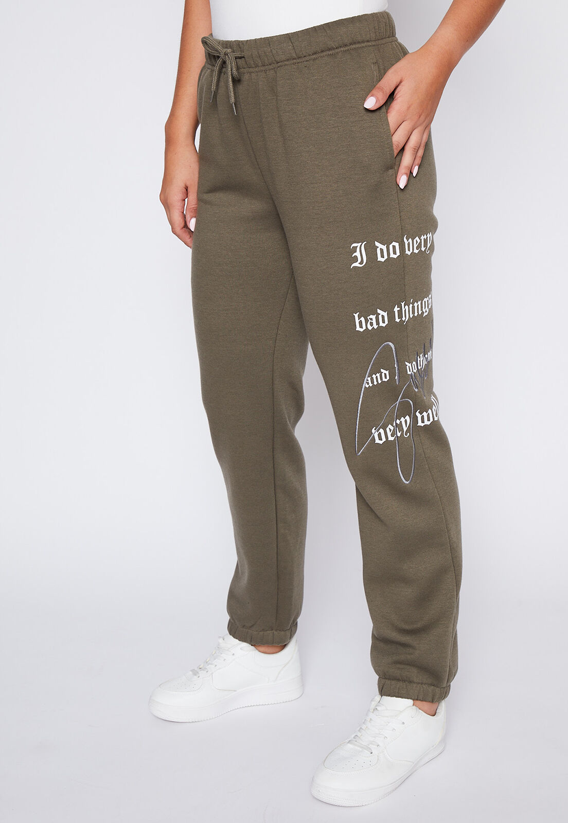 Pantalon Buzo Mujer Verde Gothic Pu o Family Shop