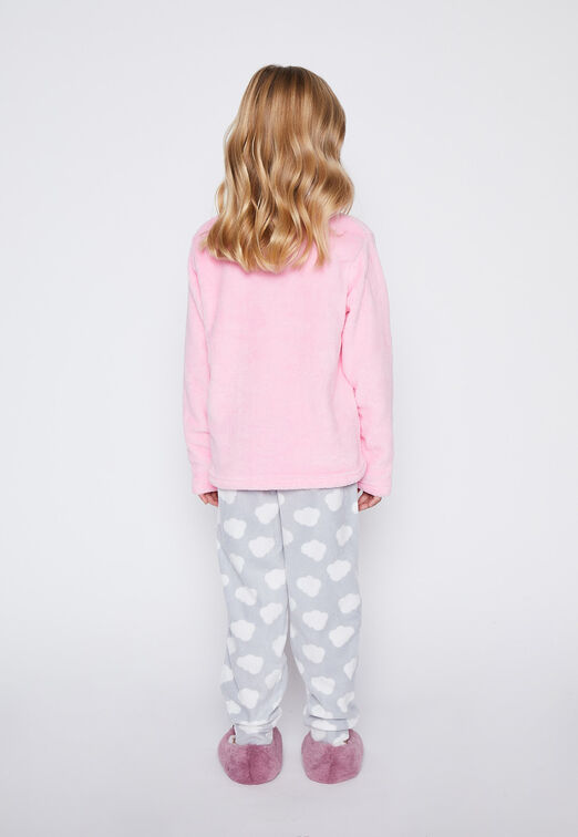 Pijama Nina Gris Polar Family Shop