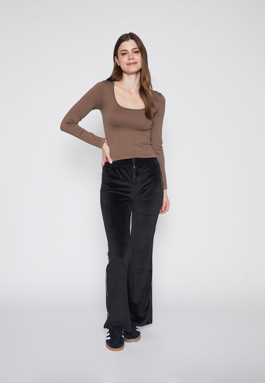 Polera Mujer Cafe Seamless Family Shop