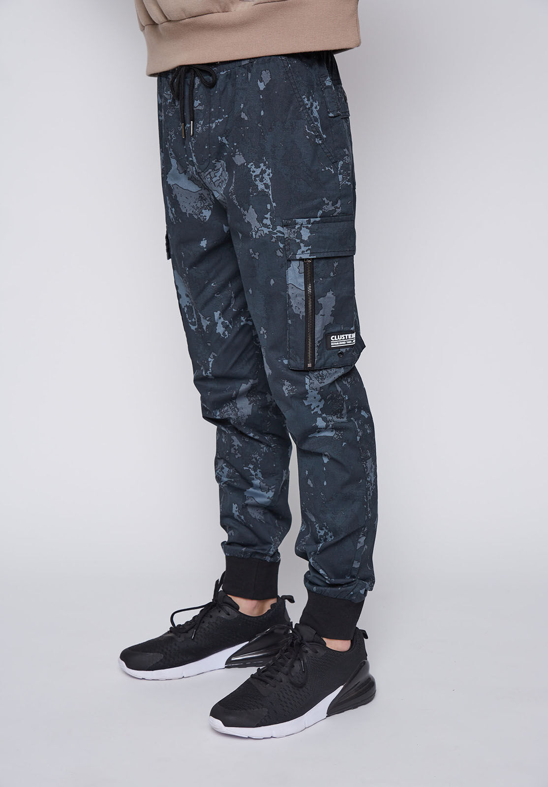 Pantalon militar azul 2025 hombre