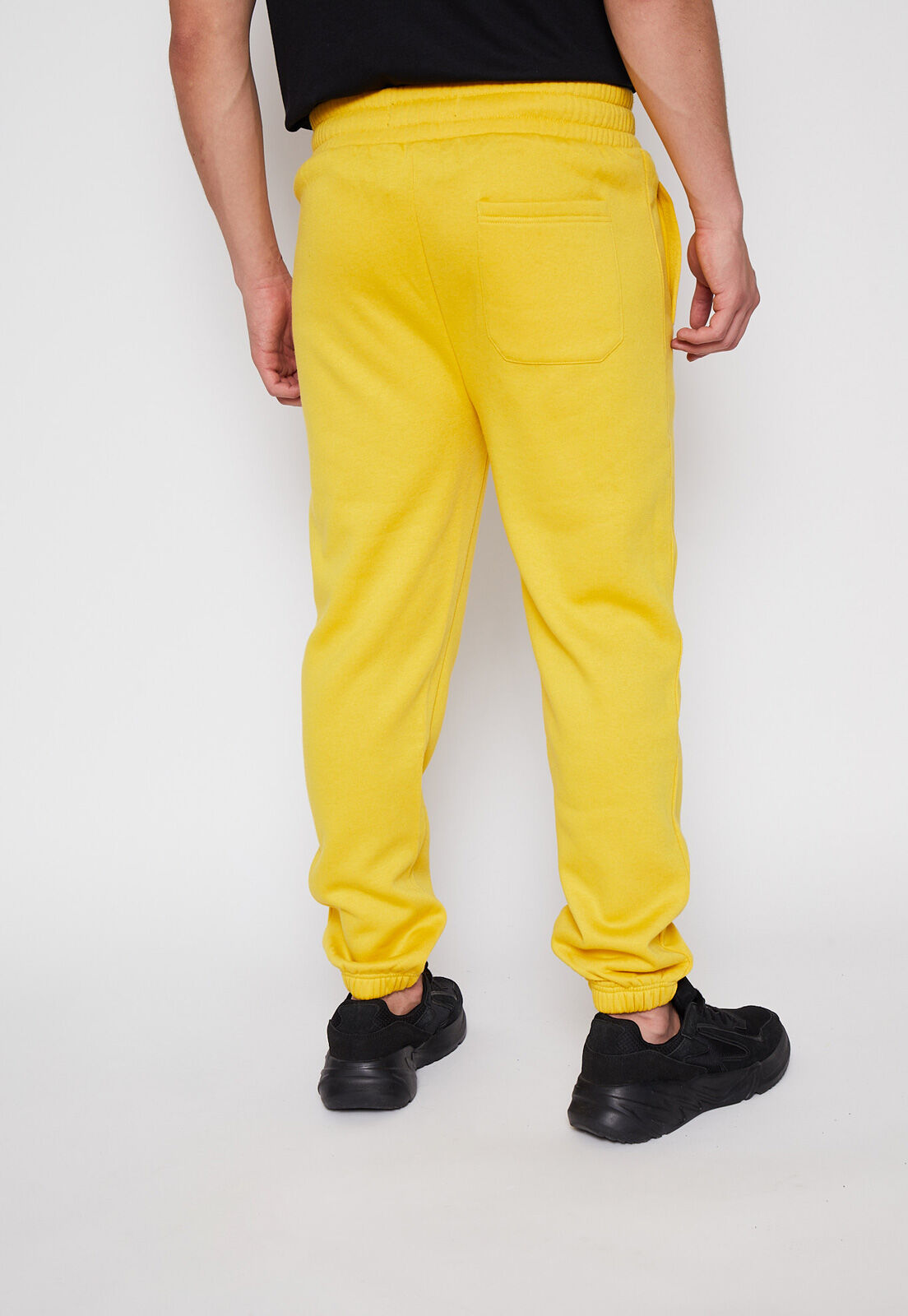Pantalon Buzo Liso Print Amarillo Family Shop