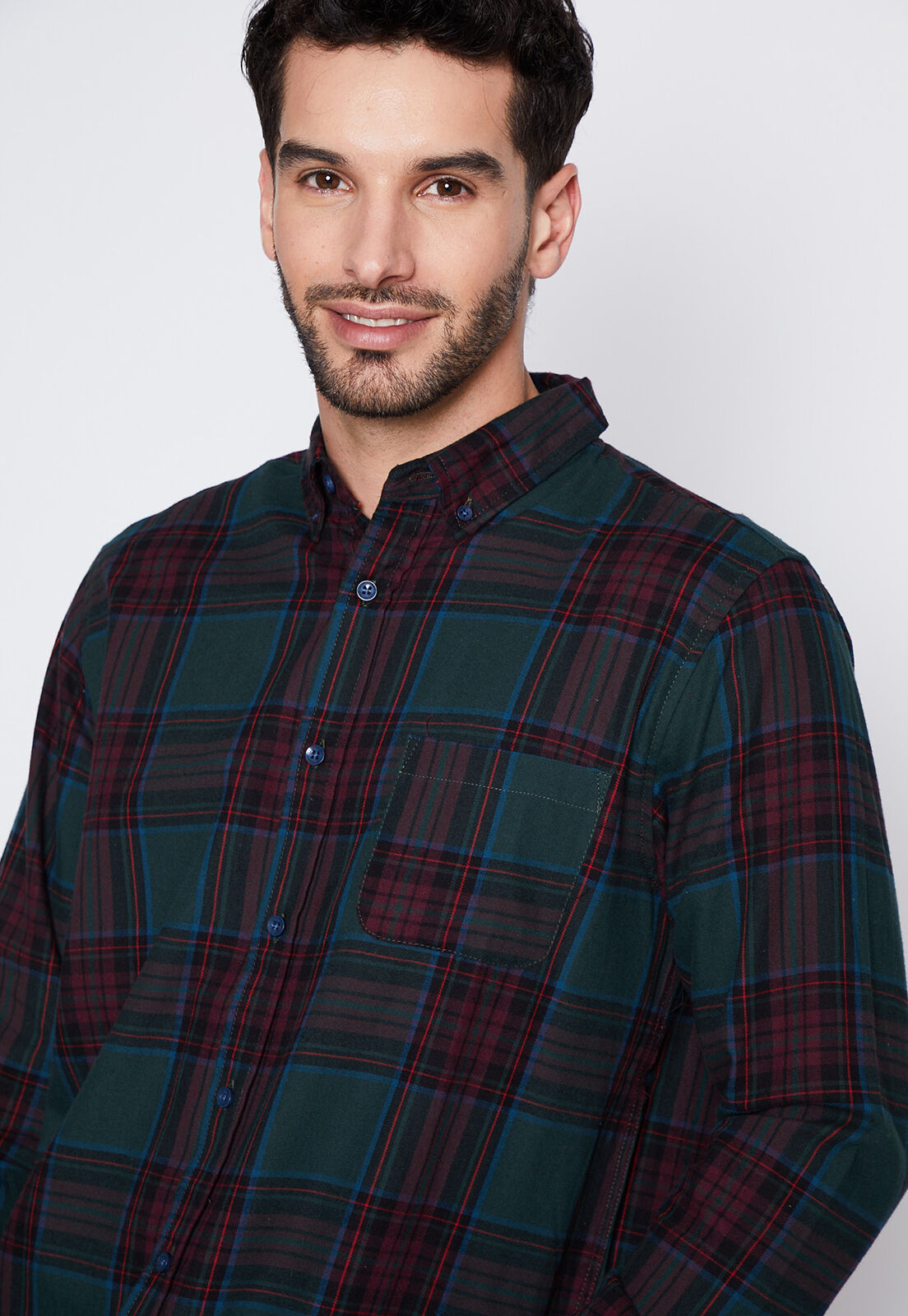 Camisa escocesa hombre sales