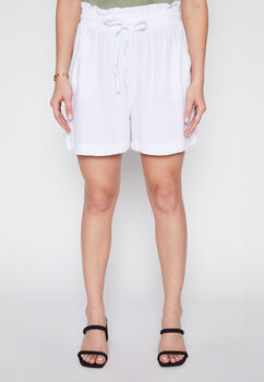 Short Mujer Blanco Lino Family Shop