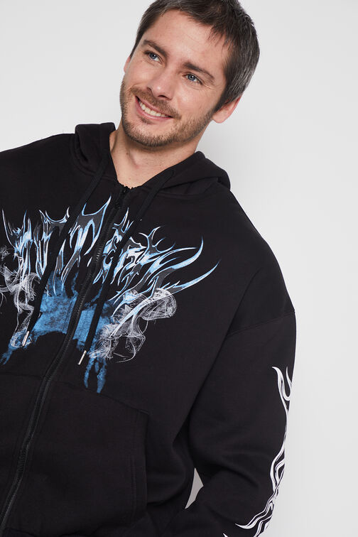 Poleron Hombre Negro Death Metal Family Shop