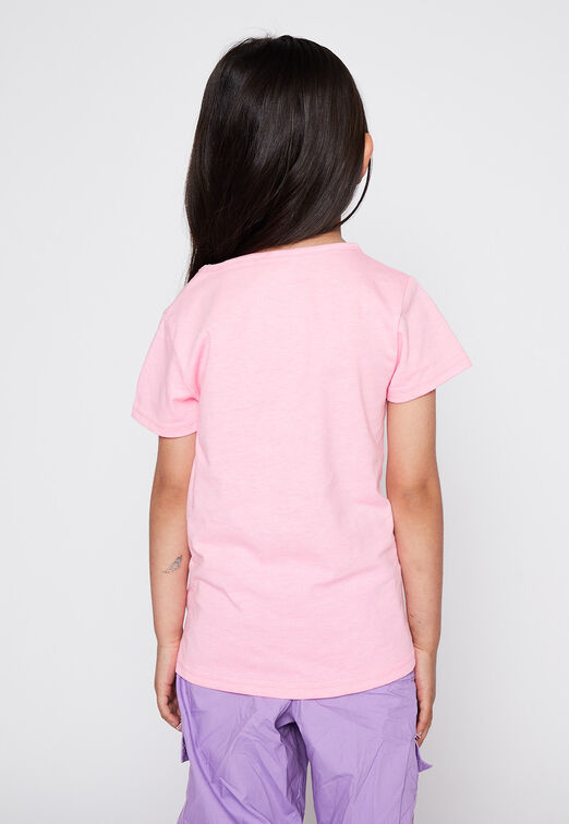 Polera Nina Rosado Grafitti Family Shop