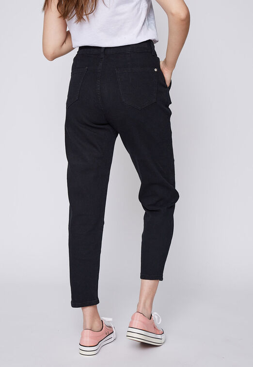 JEANS MUJER  BAGGY NEGRO