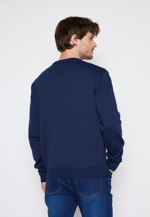 Sweater Hombre Azul Basic Family Shop