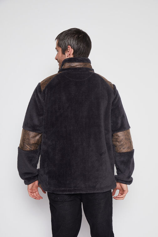 Chaqueta Hombre Gris Peluda Family Shop
