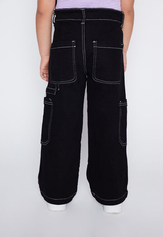 Jeans Nina Negro Costuras Family Shop