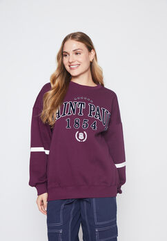 Poleron Mujer Morado Saint Paul Family Shop