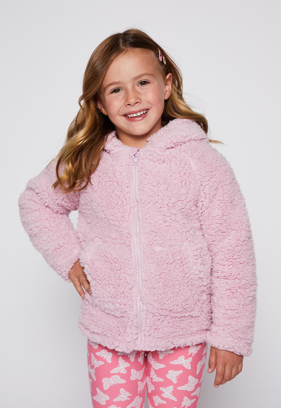 Poleron Nina Rosado Sherpa Family Shop