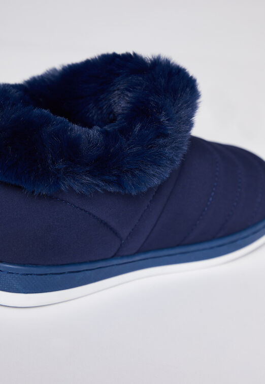 Pantufla Botin Peludo Azul Family Shop