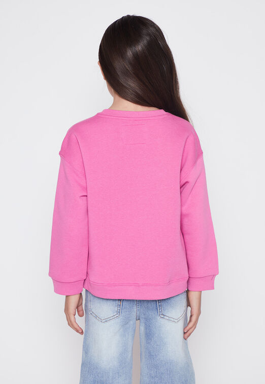 Poleron Nina Fucsia Folia Lazo Family Shop